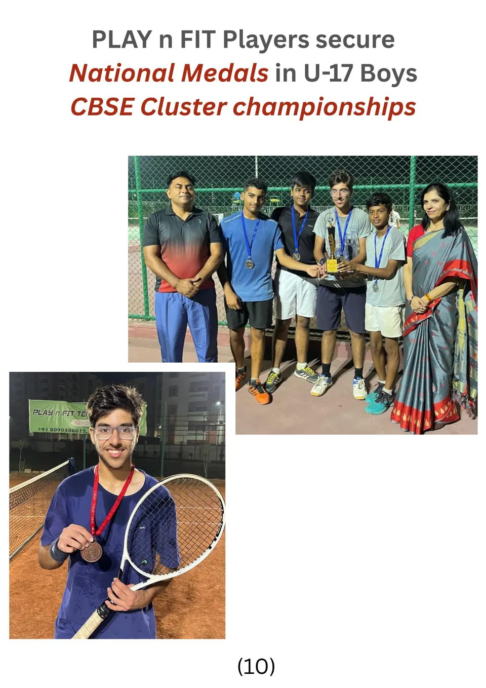 Academy photo: National medals — U-17 Boys CBSE Cluster championships