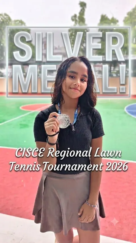 Academy photo: Silver medal — CISCE Regional Lawn Tennis Tournament 2026